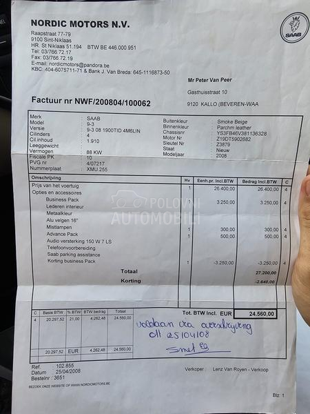 Saab 9-3 n.a.j.b.o.lj.i.