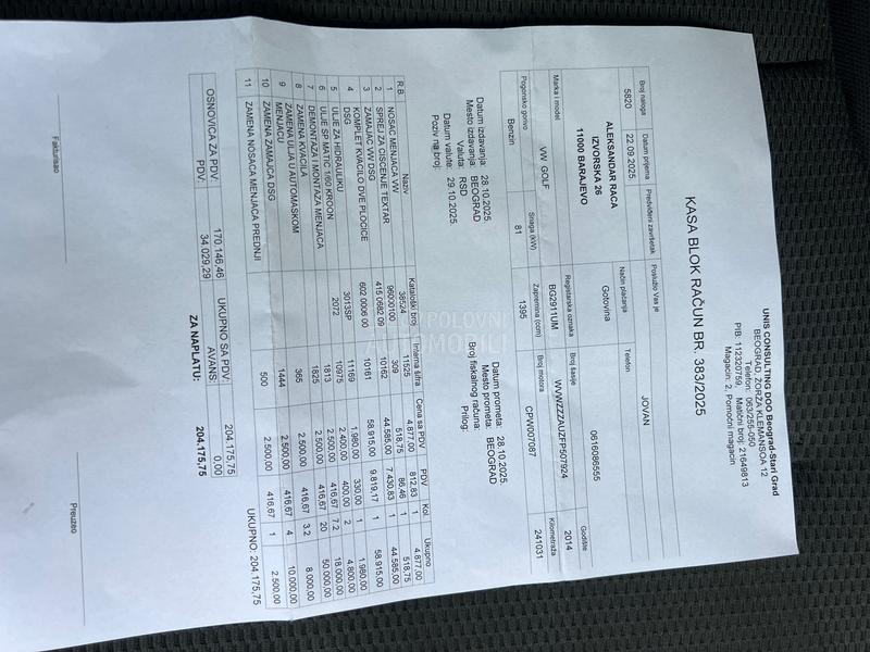 Volkswagen Golf 7 1.4tgi