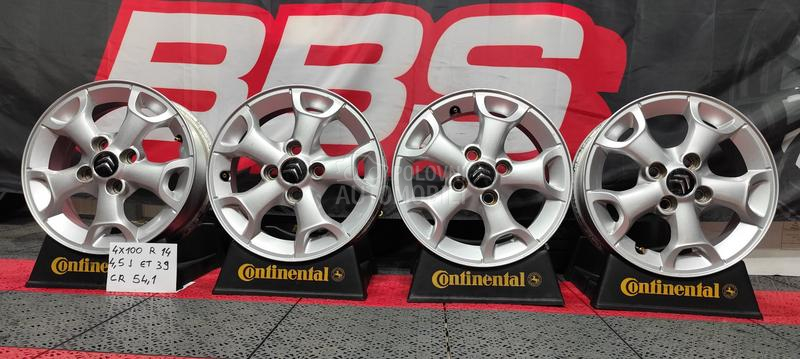 Aluminijumske felne  14" 4 x 100