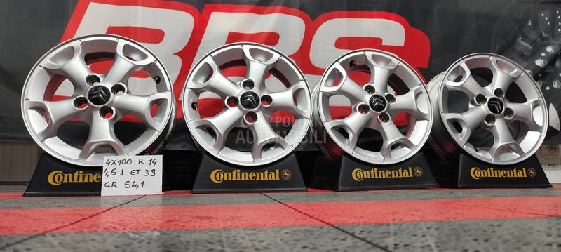 Aluminijumske felne  14" 4 x 100