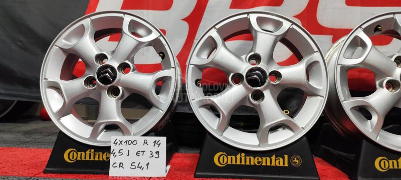 Aluminijumske felne  14" 4 x 100