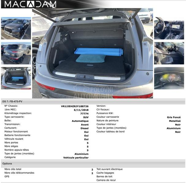 Citroen DS7 Rivoli/Pano/LED 77k