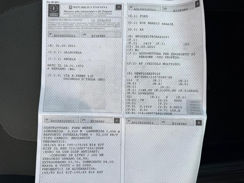 Ford Ka 1.2 tdci t.o.p