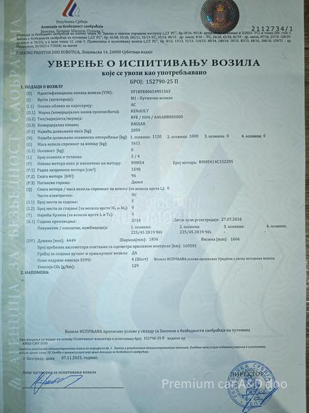 Renault Kadjar 1.6Dci 4x4 BOSE