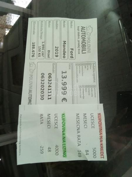 Ford Mondeo 2,0tdci Titanijum