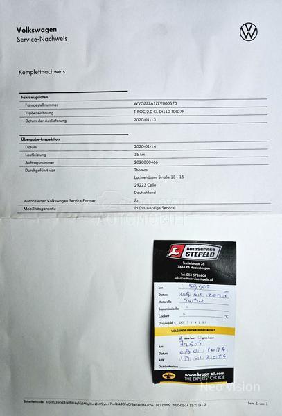 Volkswagen T-Roc 2.0 TDI Sport