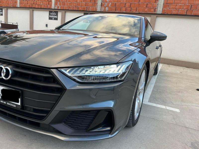 Audi A7 S line  black  edi