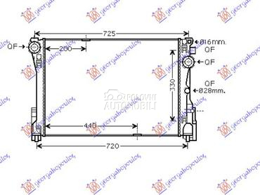 HLADNJAK MOTORA 1.6/1.8/2.0... za Mercedes Benz Ostalo od 2007. do 2011. god.