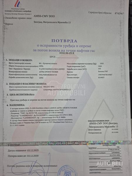 Opel Astra J 1.4 SportsTourer