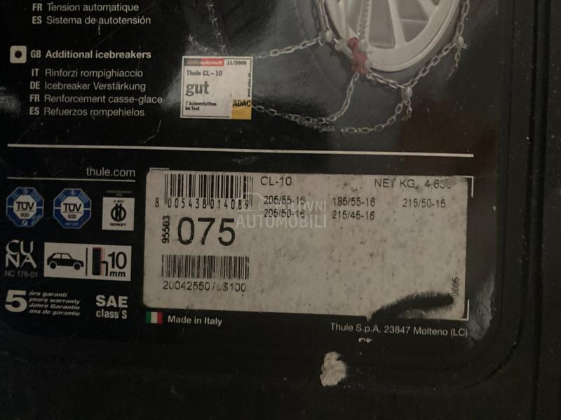 Thule CL-10 originalni auto lanci za sneg