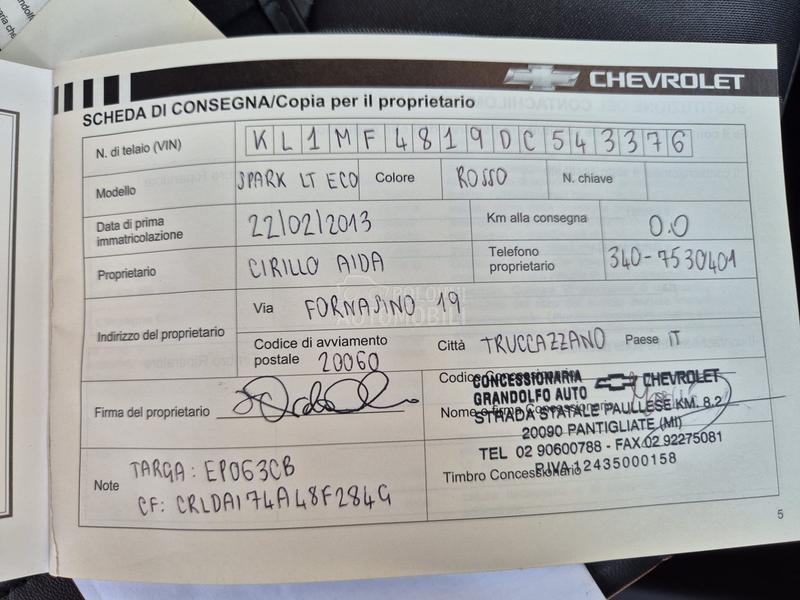 Chevrolet Spark 1.0/TNG/