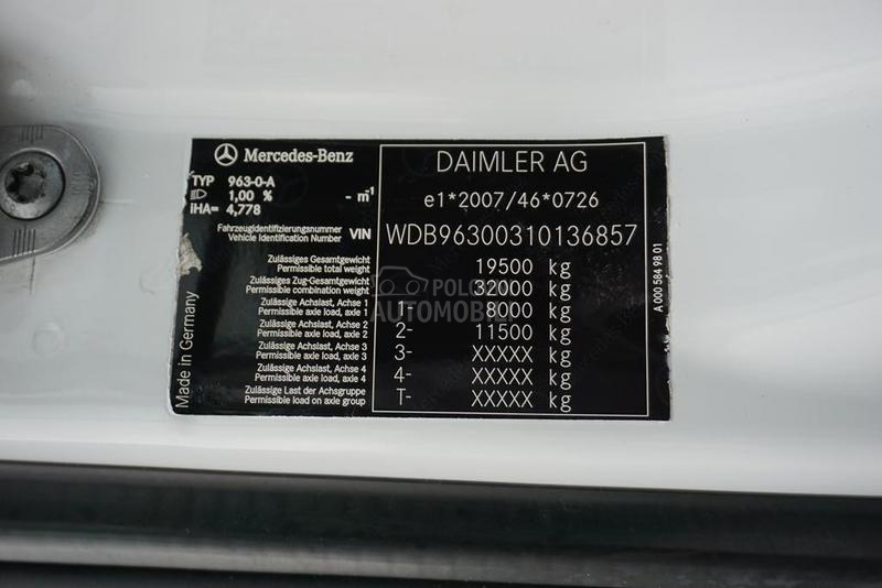 Mercedes Benz ANTOS hladnjača DOM1650