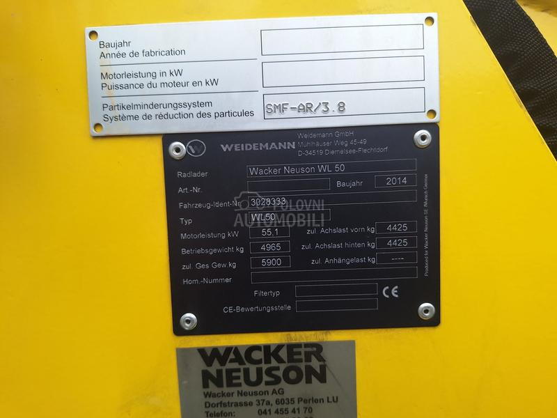 Wacker Neuson wl 50 uvoz CH