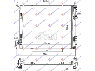 HLADNJAK MOTORA 1.6... za Nissan X-Trail od 2014. do 2017. god.