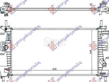 HLADNJAK MOTORA 1.6i 16VTI... za Ford C-Max od 2010. do 2014. god.