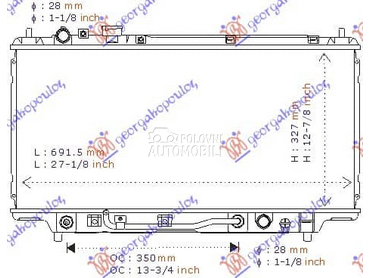 HLADNJAK MOTORA 1.3/1.5... za Mazda 323 od 1997. do 1998. god.
