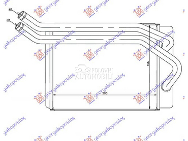 GREJAC KABINE za Hyundai Santa Fe od 2000. do 2005. god.