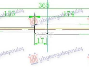AMORTIZER HAUBE 320 njutna za BMW Serija 3 od 1990. do 1998. god.