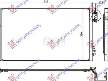 HLADNJAK KLIME za BMW Serija 3 od 2008. do 2012. god.