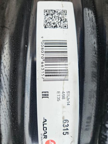Čelične felne ORGINAL 14" 4 x 98