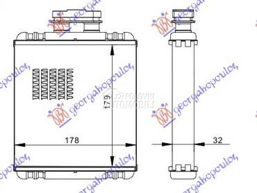 GREJAC KABINE za Seat Ibiza od 2002. do 2008. god.