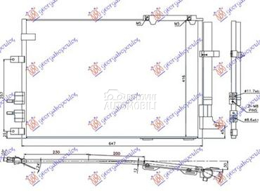 HLADNJAK KLIME 3.2 JTS... za Alfa Romeo Brera od 2006. do 2010. god.