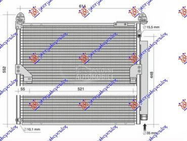 HLADNJAK KLIME 4.0i V6 BENZIN za Toyota Land Cruiser od 2009. do 2013. god.