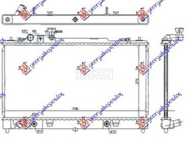 HLADNJAK MOTORA za Mazda 6 od 2002. do 2008. god.