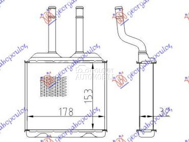 GREJAC KABINE za Opel Combo od 1993. do 2000. god.