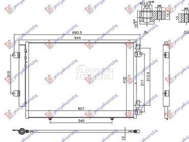 HLADNJAK KLIME 1.6 DDiS... za Suzuki SX4 S-Cross od 2013. do 2016. god.