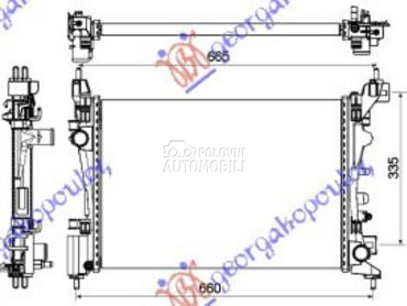 HLADNJAK MOTORA BENZIN... za Opel Corsa D od 2006. do 2015. god.