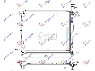 HLADNJAK MOTORA 2.2 CRDi DIZEL za Kia Sorento od 2017. do 2020. god.