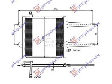 HLADNJAK KLIME za Volkswagen Polo od 1994. do 1999. god.
