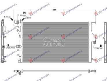 HLADNJAK MOTORA DODATNI... za Dacia Duster od 2017. do 2022. god.