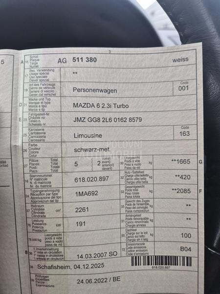 Mazda 6 2.3 MPS Turbo 4x4