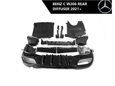 C W206 zadnji difuzor za Mercedes Benz Ostalo