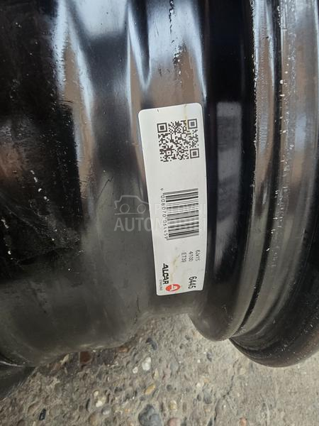 Čelične felne opel 15" 4 x 100