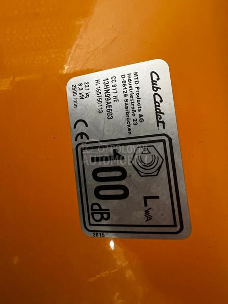CUB CADET 16.5 PS MTD