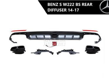 S W222 BS zadnji difuzor za Mercedes Benz Ostalo od 2014. do 2017. god.
