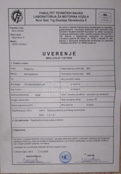 Tandem dvoosovinka 65m3