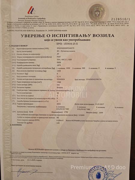 Fiat 500X 1.4T LOUNGE AT CH