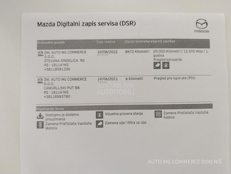 Mazda 3 G122 CENTRE LINE