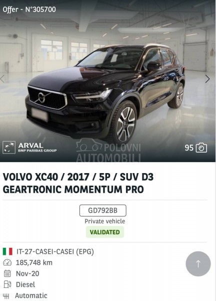 Volvo XC40 2,0D Black edit
