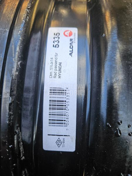 Čelične felne  14" 4 x 100