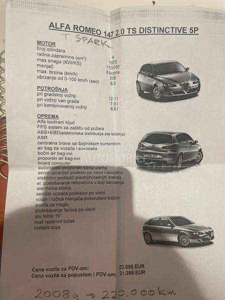 Alfa Romeo 147 T SPARK