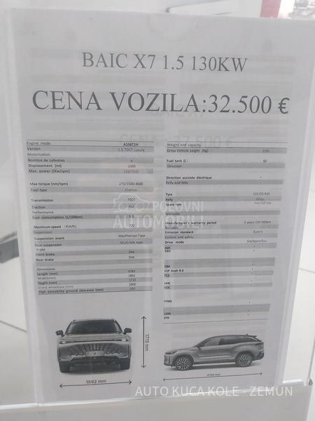 BAIC X75 Turbo 1,5 Dct