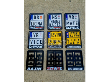 Custom moto tablice i ramovi