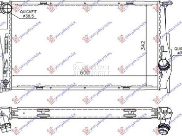 HLADNJAK MOTORA 3.0 BENZIN... za BMW 320 od 2005. do 2008. god.
