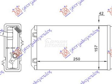 GREJAC KABINE (246x157) za Fiat Tipo od 1988. do 1993. god.