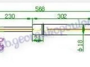 AMORTIZER GEPEK VRATA 470... za Saab 9-3 od 1998. do 2002. god.